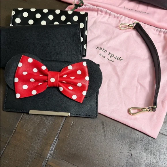 Kate Spade Backpack Shoulder Bag in Black with 3 changing flab’s - Picture 6 of 16